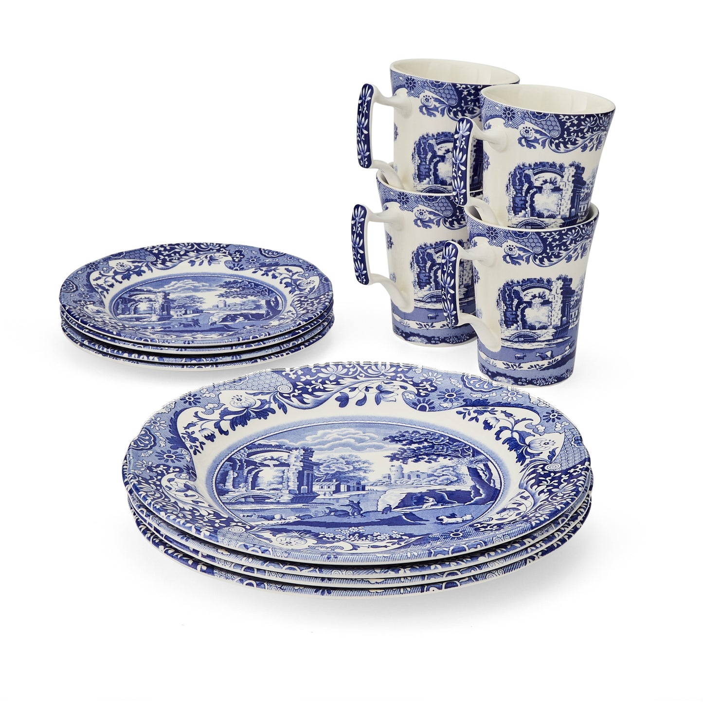 12 piece set - Blue Italian