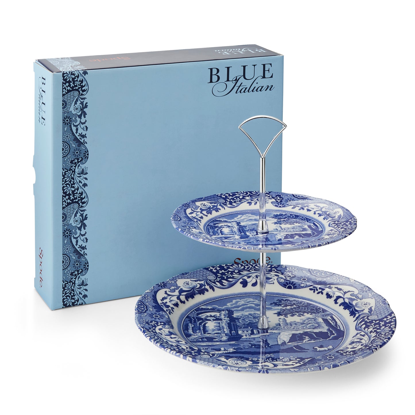 Cake stand - Blue Italian