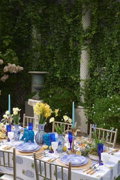 12 piece set - Blue Italian