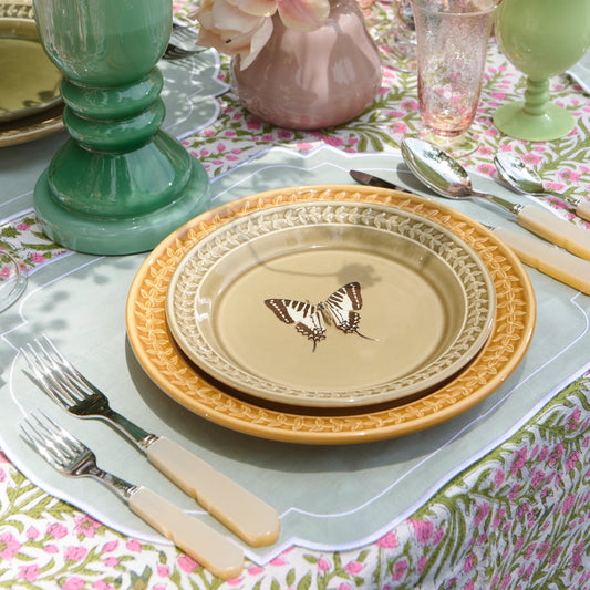 Dinner plate - Amber set of 2