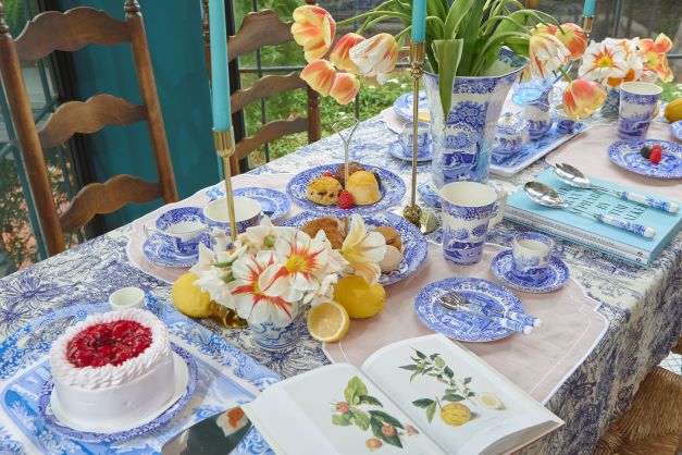 Mug set of 2 - Blue Italian