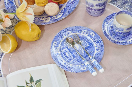 Tea spoons set of 6 - Blue Italian