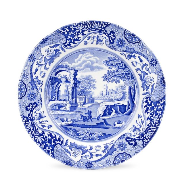 Dinner plate - Blue Italian set of 2